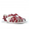 Sandalias para niños 530 charol rojo