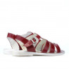 Sandalias para niños 530 charol rojo