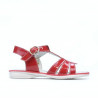 Sandalias para niños pequeños 53c charol rojo