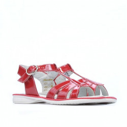 Sandalias para niños pequeños 53c charol rojo