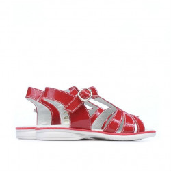 Sandalias para niños pequeños 53c charol rojo