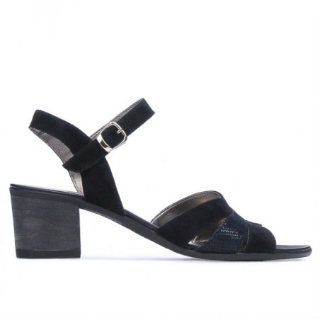 Sandalias para mujer 5024 negro velur combinado