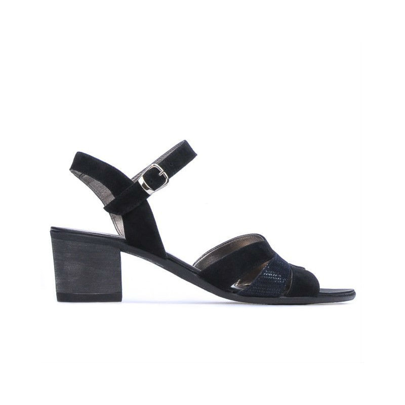 Sandalias para mujer 5024 negro velur combinado