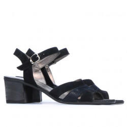 Sandalias para mujer 5024 negro velur combinado