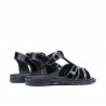 Sandalias para niños pequeños 53c charol negro