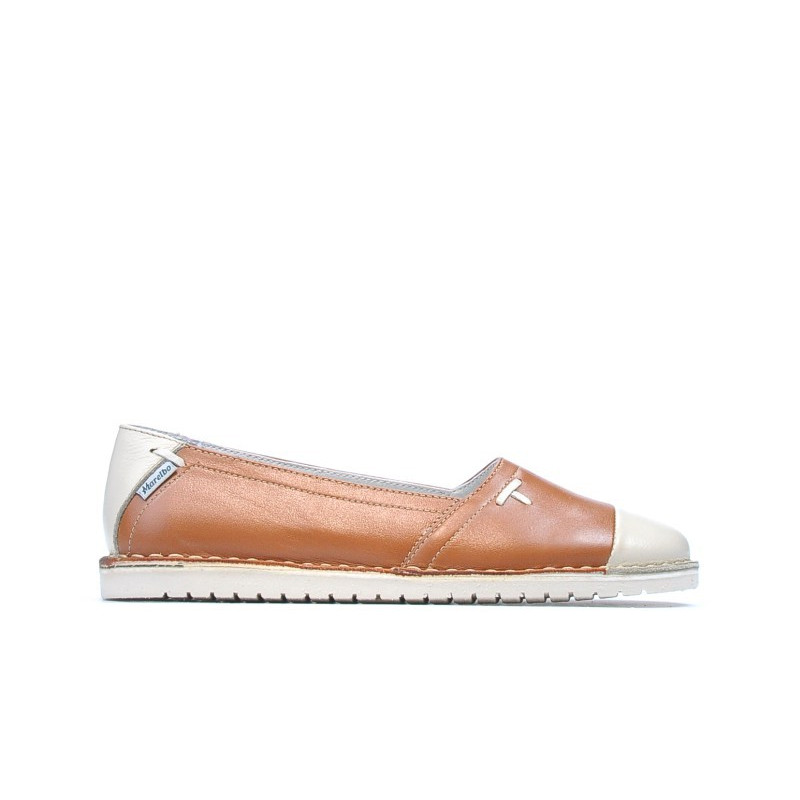 Bailarinas de dama 7003 marrón combinado
