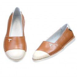 Bailarinas de dama 7003 marrón combinado