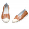 Bailarinas de dama 7003 marrón combinado