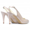 Sandalias mujer 1250 charol marfil