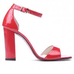Sandalias de mujer 1259 charol rojo