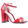 Sandalias de mujer 1259 charol rojo