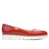 Zapatos casuales de mujer 677 charol rojo