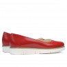 Zapatos casuales de mujer 677 charol rojo