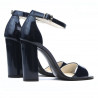 Sandalias de mujer 1259 charol índigo