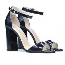 Sandalias de mujer 1259 charol índigo