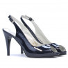 Sandalias mujer 1250 charol índigo