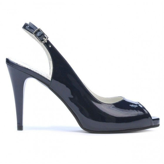 Sandalias mujer 1250 charol índigo
