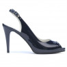 Sandalias mujer 1250 charol índigo