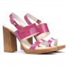 Sandalias de mujer 5028 charol fucsia