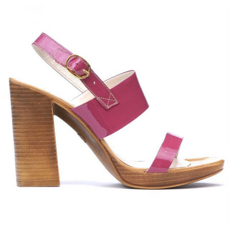 Sandalias de mujer 5028 charol fucsia
