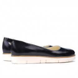 Zapatos casual de mujer 677 charol índigo