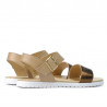 Sandalias mujer 5036 cobrizo+beige