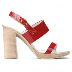 Sandalias de mujer 5028 charol rojo