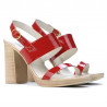 Sandalias de mujer 5028 charol rojo