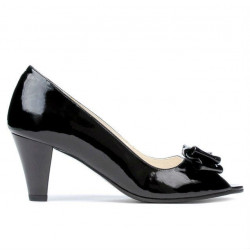Sandalias de mujer 1255 charol negro