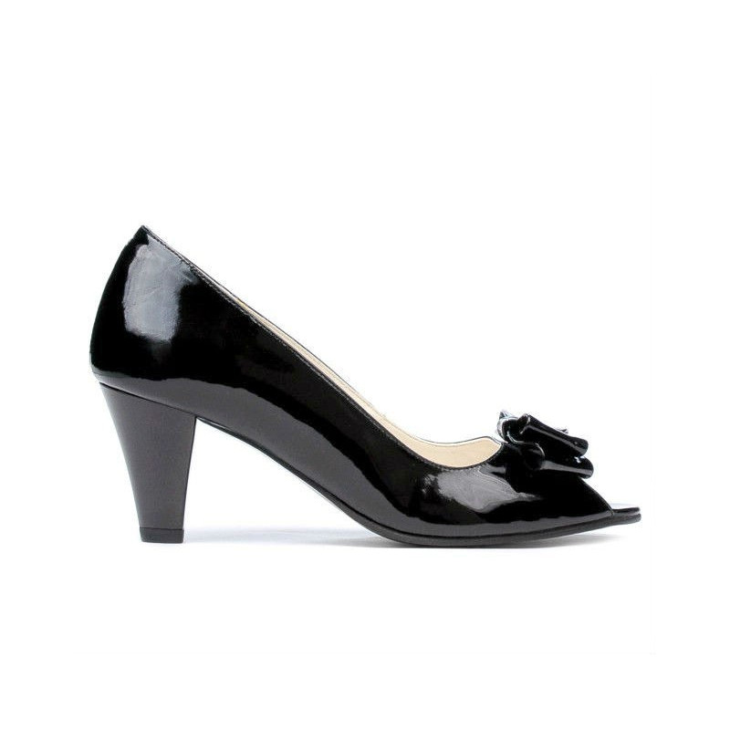 Sandalias de mujer 1255 charol negro