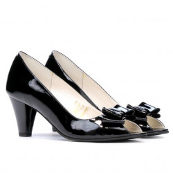 Sandalias de mujer 1255 charol negro