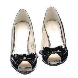 Sandalias de mujer 1255 charol negro