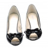 Sandalias de mujer 1255 charol negro