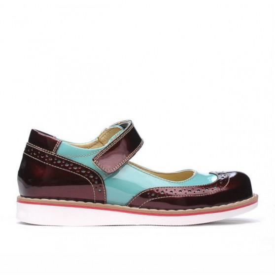 Zapatos para niños 153 charol borbo combinado 01