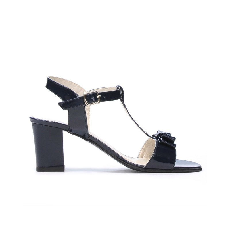 Sandalias de mujer 1257 charol índigo