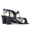Sandalias de mujer 1257 charol índigo