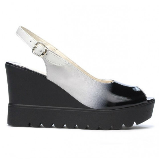 Sandalias de mujer 5026 negro+blanco