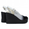 Sandalias de mujer 5026 negro+blanco