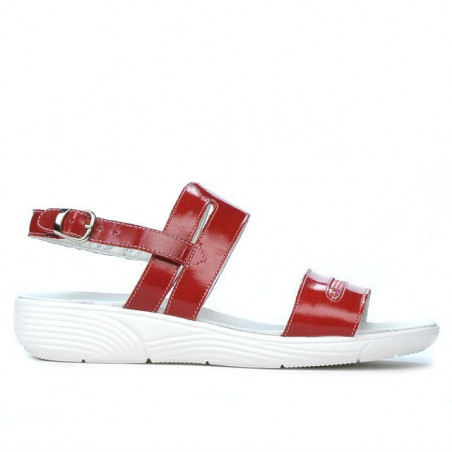 Sandalias de mujer 5035 charol rojo