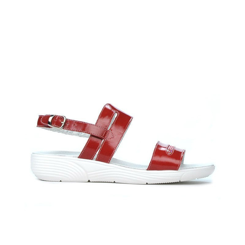 Sandalias de mujer 5035 charol rojo