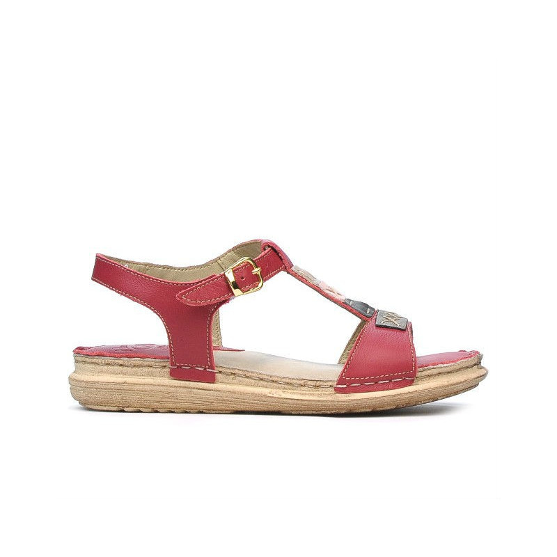 Sandalias mujer 5040 rojo