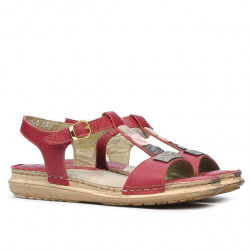 Sandalias mujer 5040 rojo
