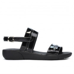 Sandalias mujer 5035 charol negro