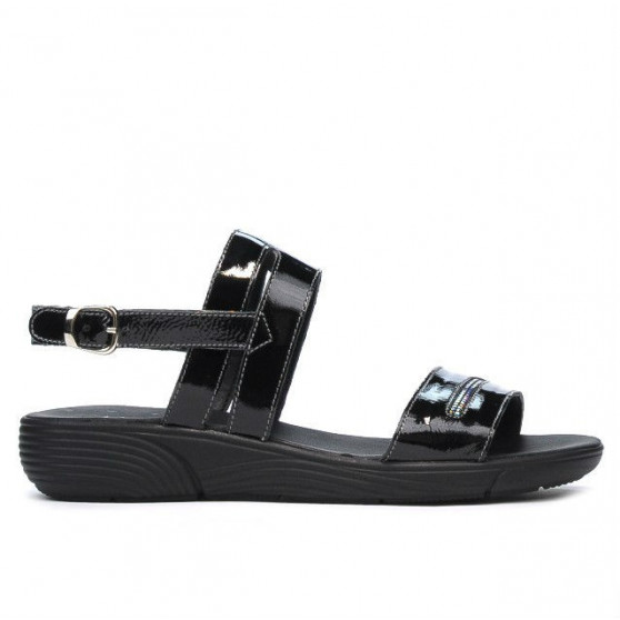 Sandalias mujer 5035 charol negro