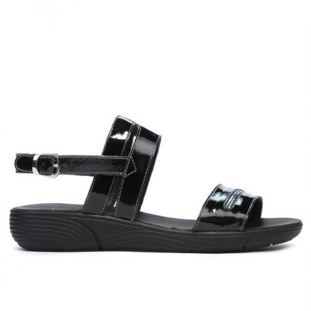 Sandalias mujer 5035 charol negro