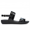 Sandalias mujer 5035 charol negro