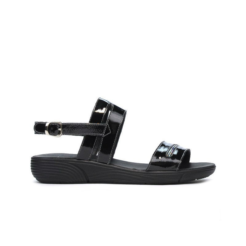 Sandalias mujer 5035 charol negro