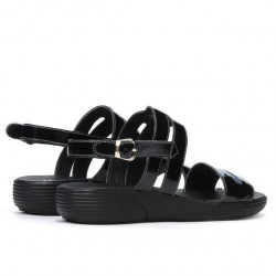 Sandalias mujer 5035 charol negro