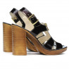 Sandalias mujer 5029 charol burdeos