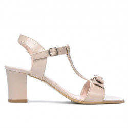 Sandalias de mujer 1257 charol marfil
